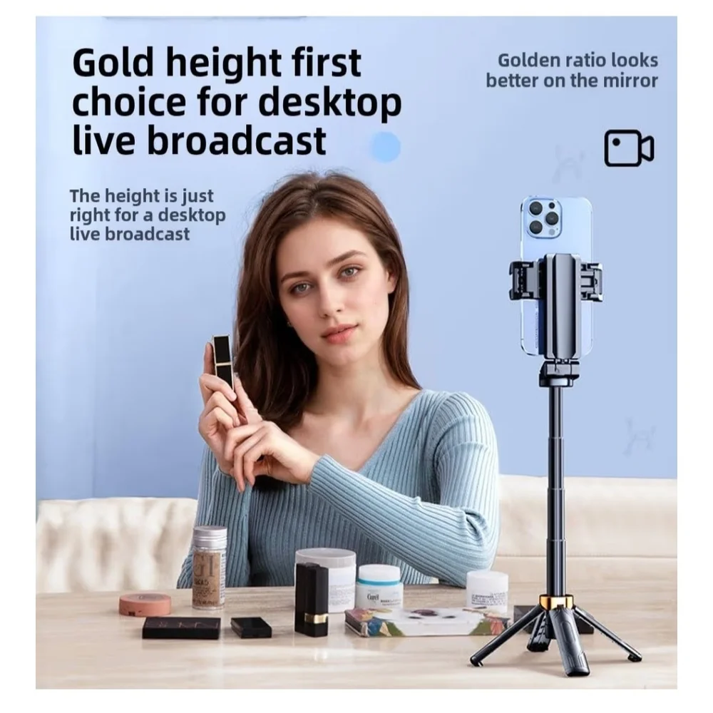 Othr Black Bluetooth Remote Control Selfie Stick